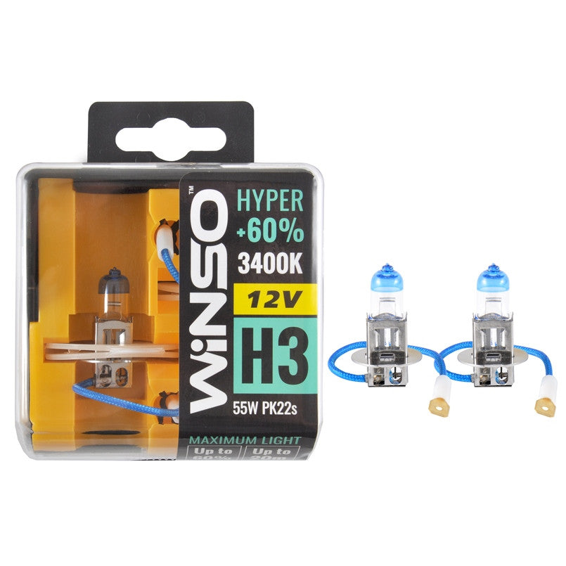 12V H3 HYPER +60 55W PK22S SET 712330