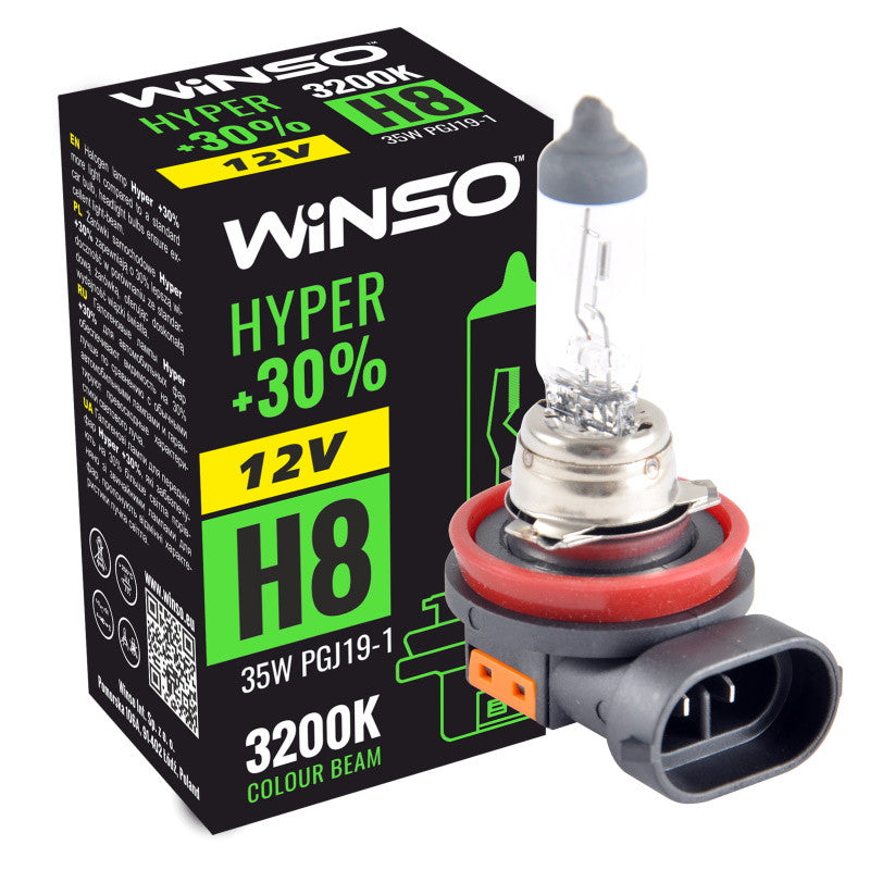 BEC HALOGEN 12V H8 HYPER +30 712800