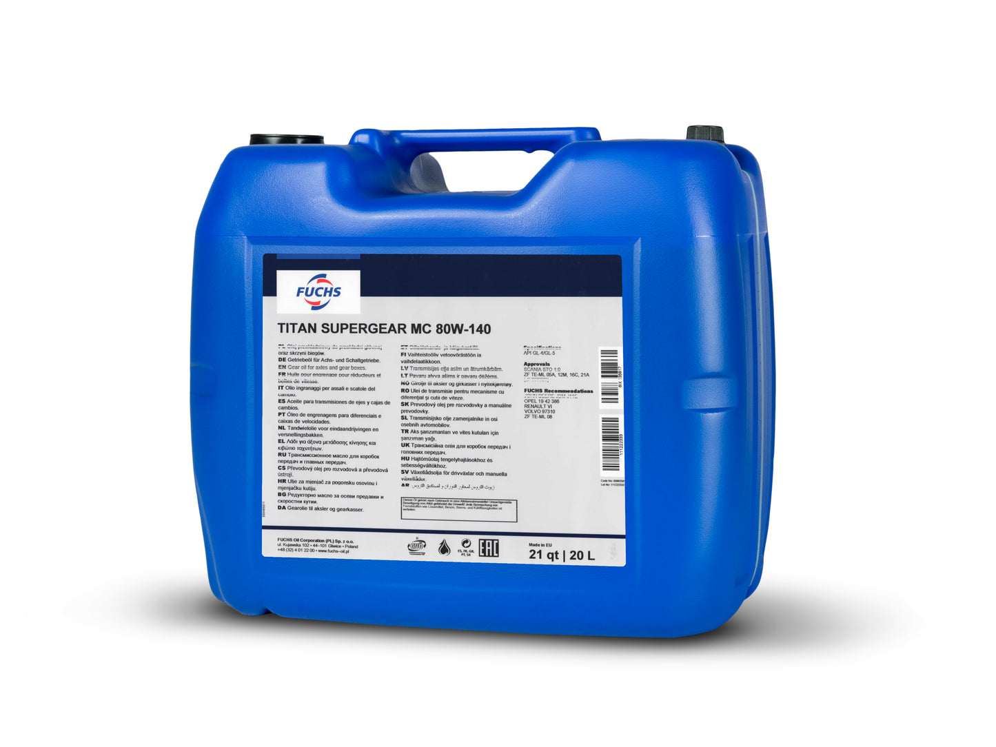 TITAN SUPERGEAR MC 80W-140 20L 600635817