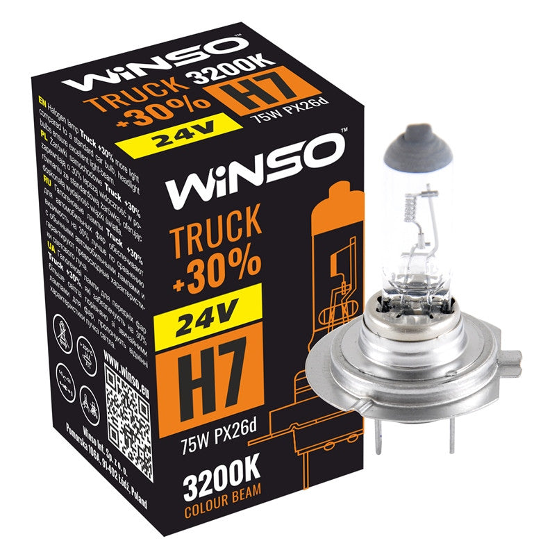 BEC HALOGEN WINSO TRUCK +30 H7 - 24V 724700