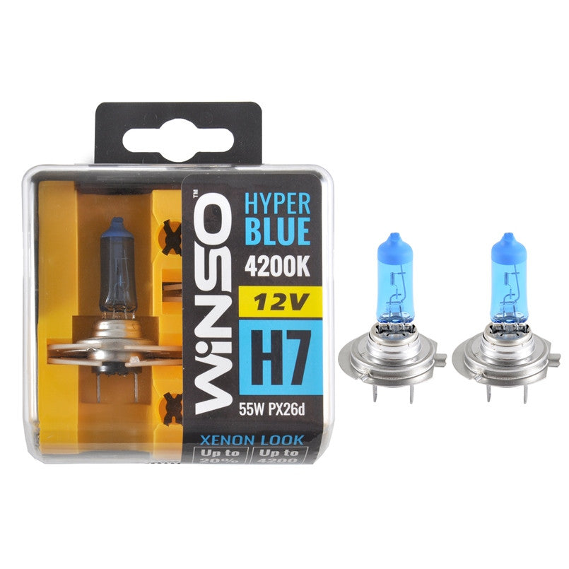 12V H7 HYPER BLUE 4200K 55W PX26D SET 712750