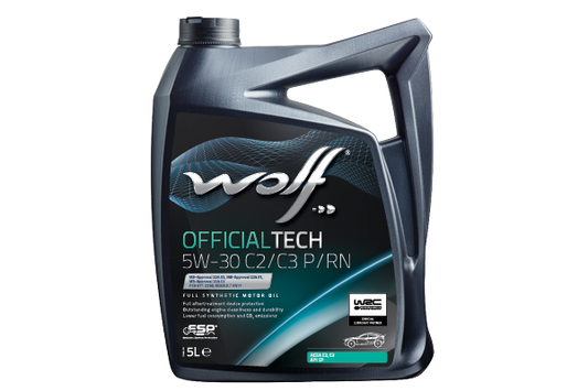 WOLF OFFICIALTECH 5W30 C2 C3 P RN 5L 1052550