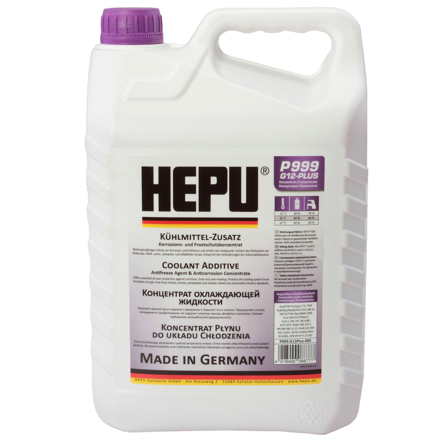 ANTIGEL NORMA G12 PLUS VIOLET 5L P999G12PLUS005