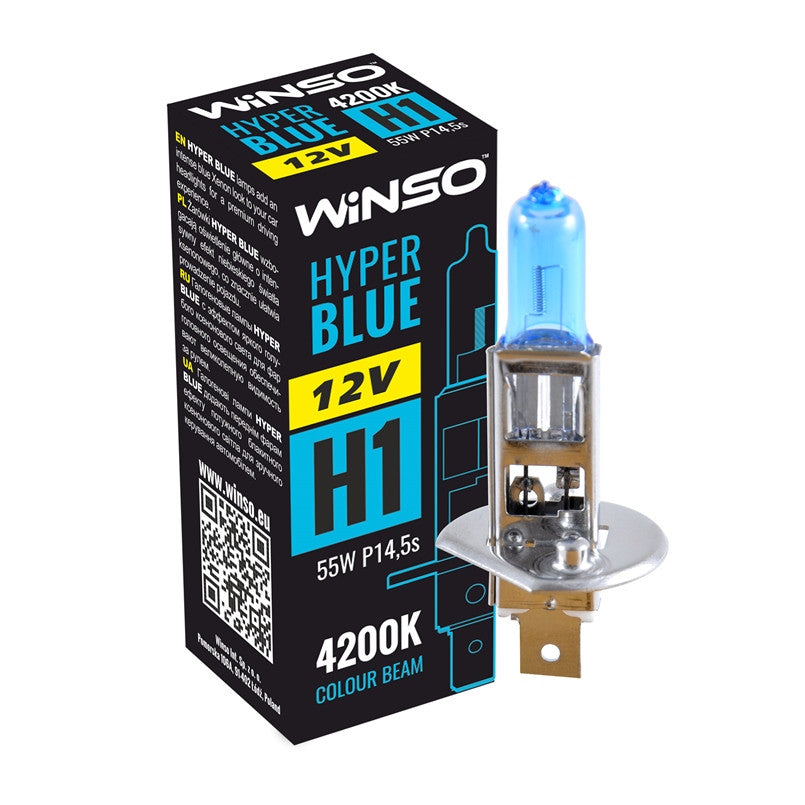 12V H1 HYPER BLUE 4200K 55W P145S 712140