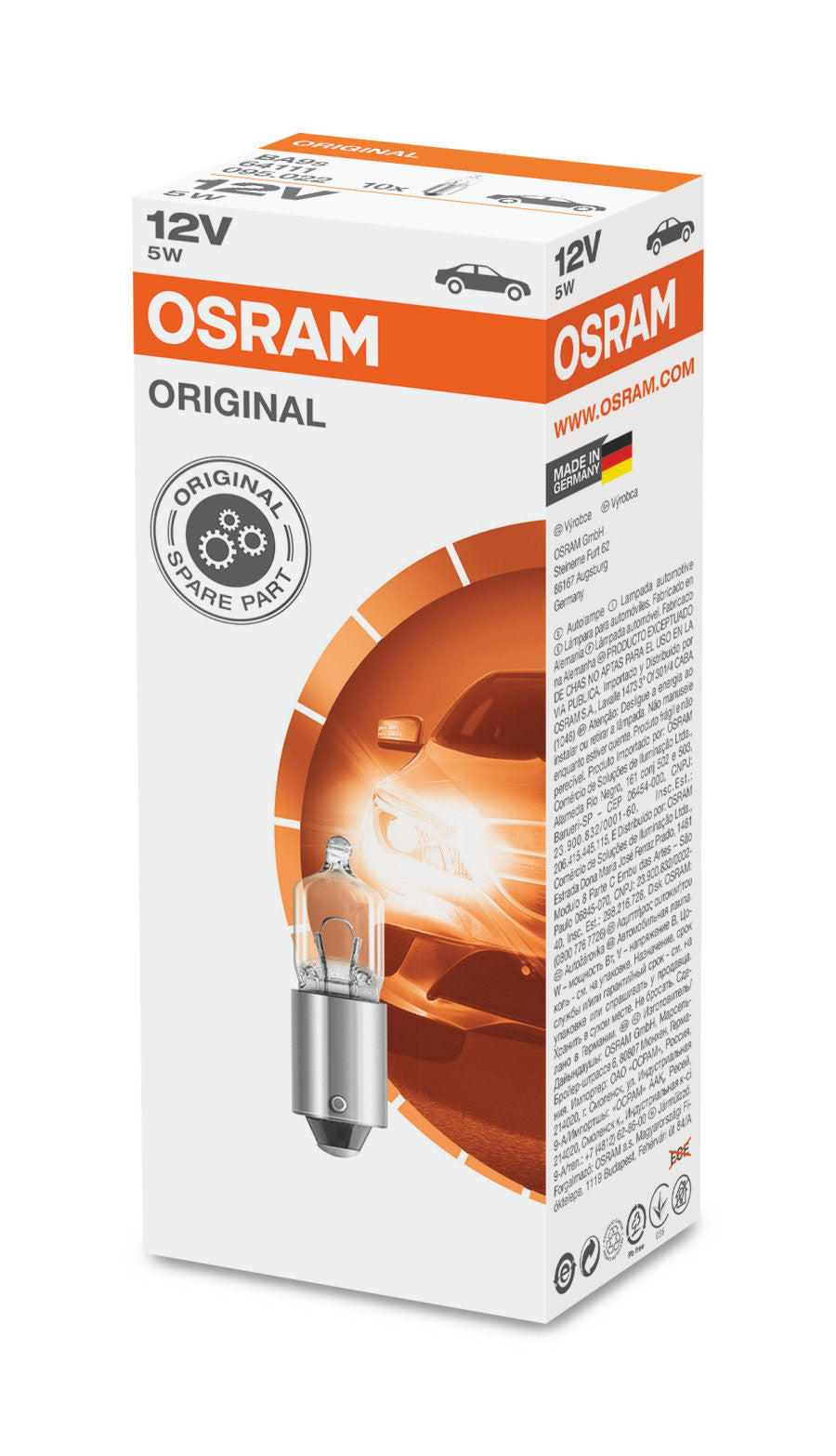 Bec OSRAM 5W 12V BA9S 64111