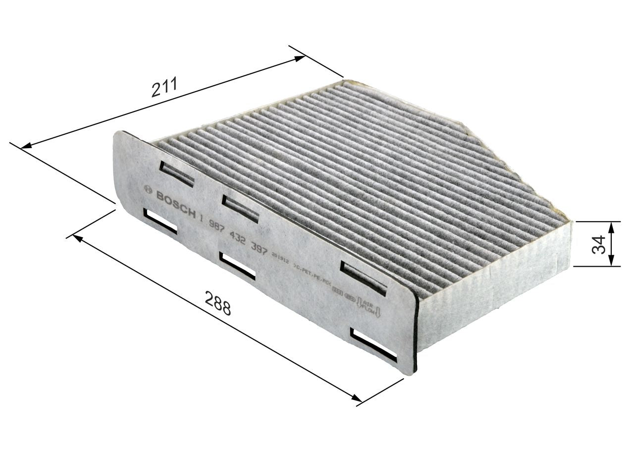 FILTRU AER HABITACLU CU CARBON ACTIV 1987432397