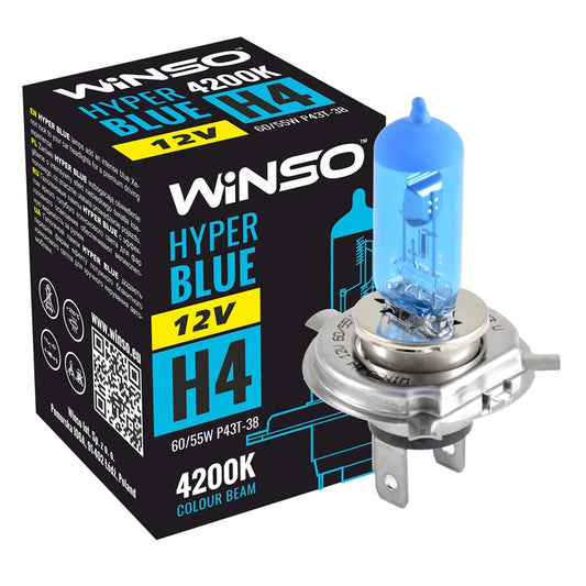 12V H4 HYPER BLUE 4200K 60 55W P43T38 712440