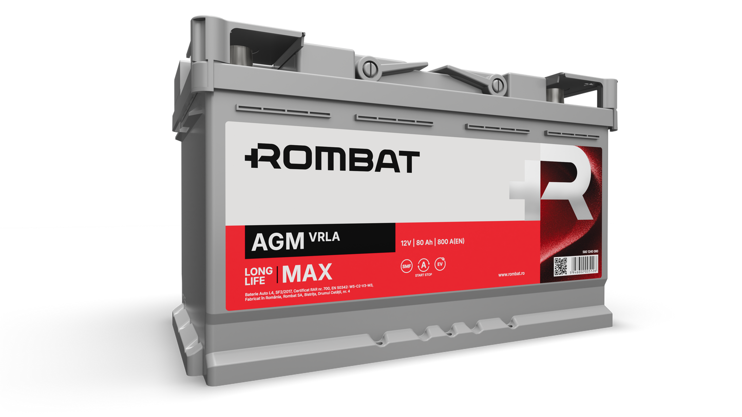 ACUMULATOR ROMBAT AGM-VRLA 80 AH START-S 5801240080