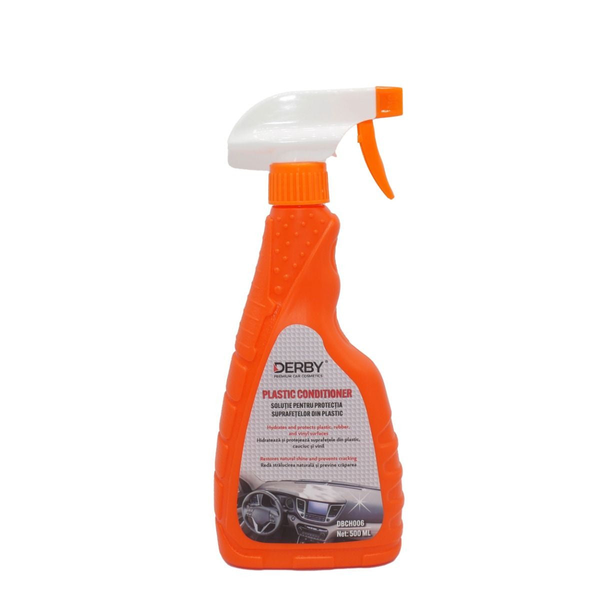 SOLUTIE PROTECTIE SUPRAFETE DIN PLASTIC, CU PULVERIZATOR 500ML DERBY 13350247