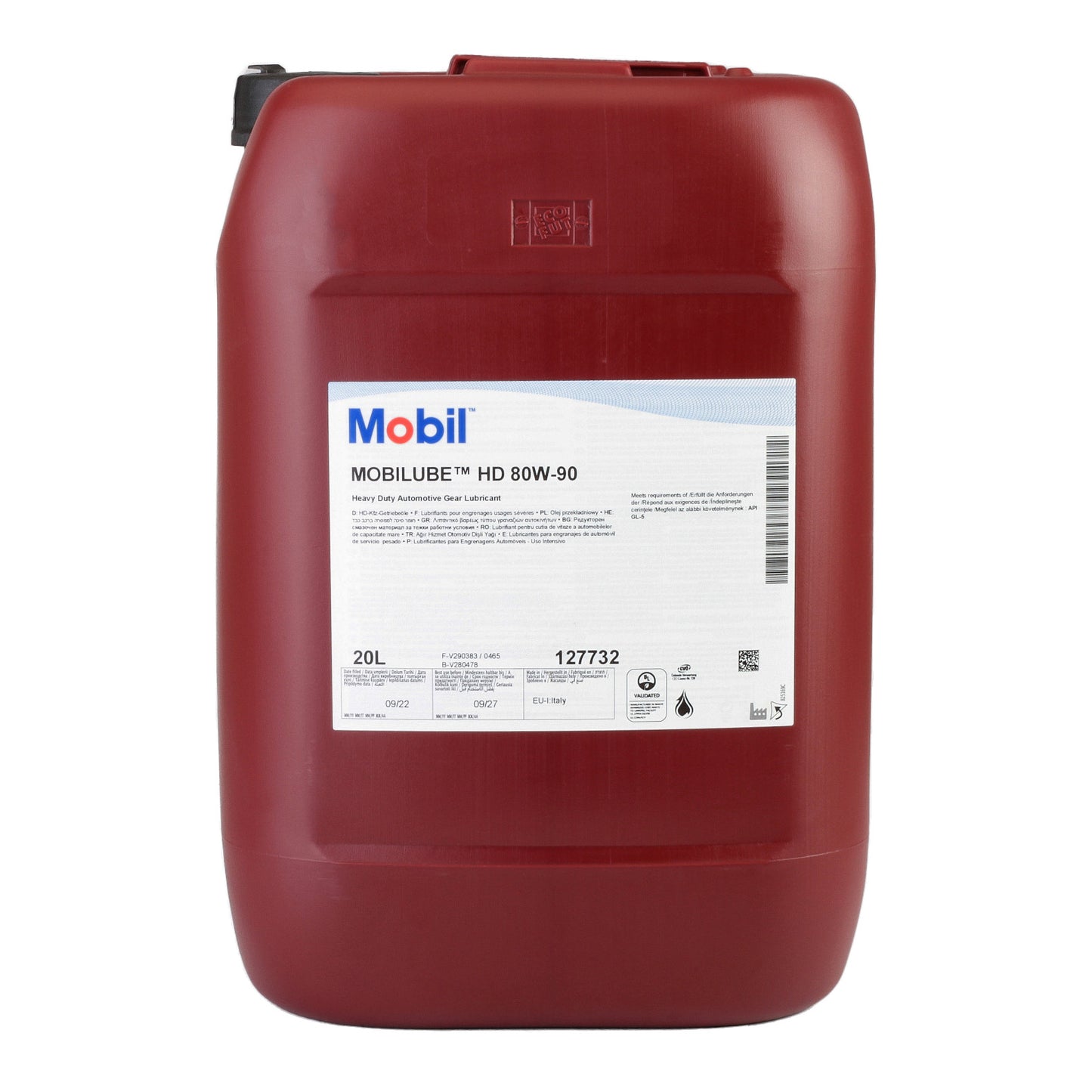 MOBILUBE HD 80W90 20L 127732