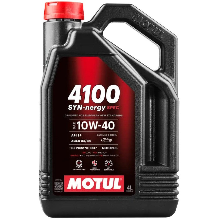 MOTUL 4100 SYN-ERGIE SPEC 10W40 4L 112891