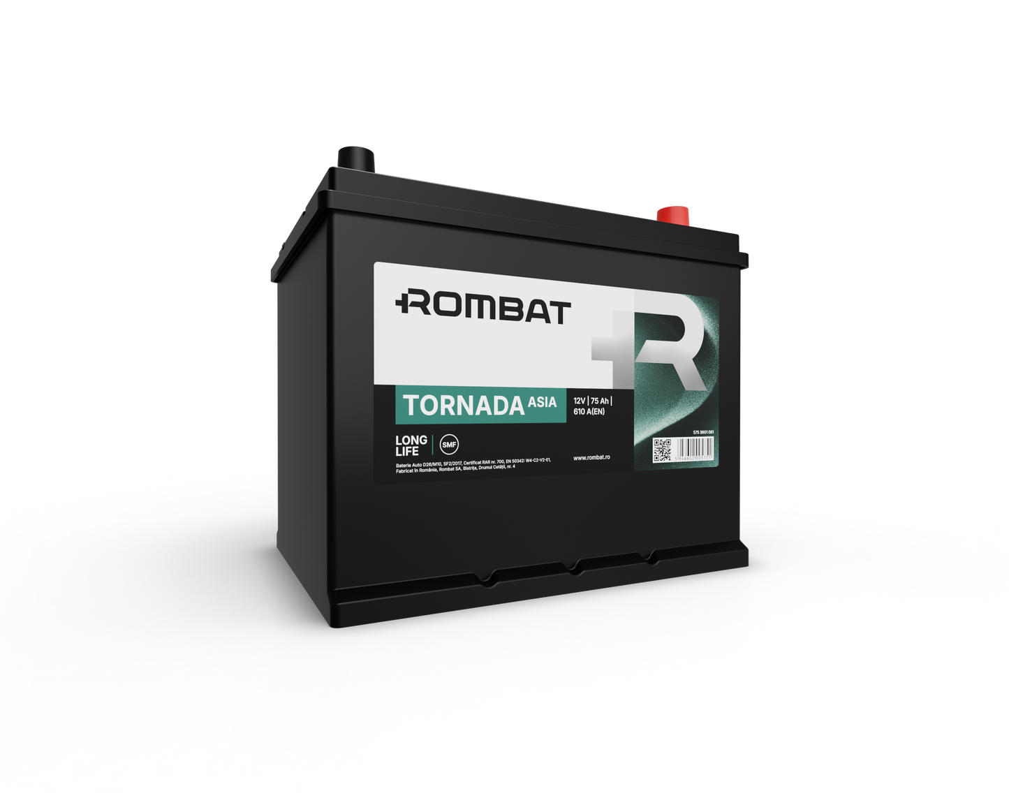 BATERIE TORNADA ASIA AH 75 BORNE NORMALE 57536G0061