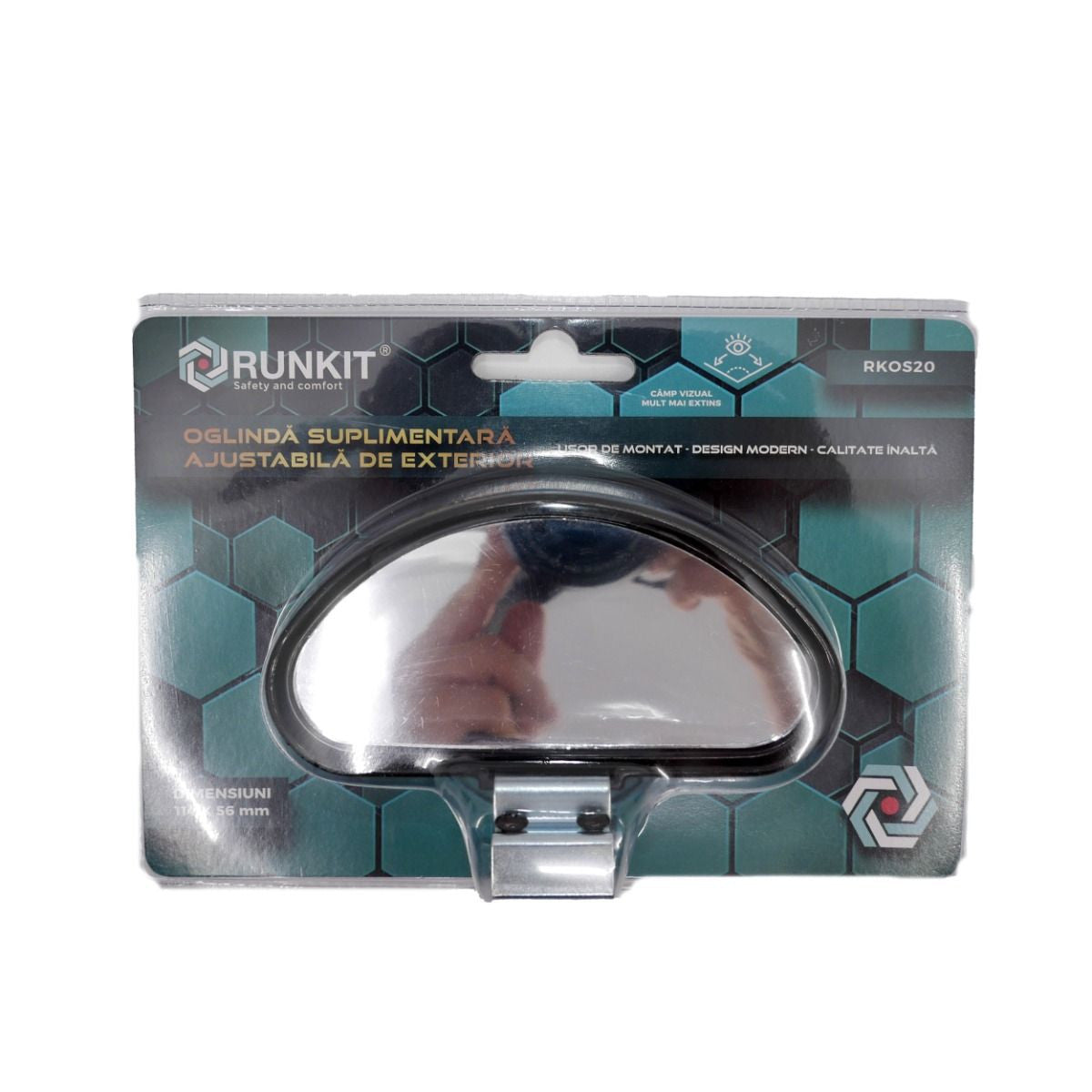 OGLINDA EXTERIOR SUPLIMENTARA SEMIOVALA RKOS20