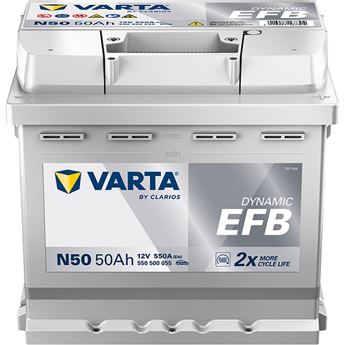 AC VARTA DYNAMIC EFB 50AH 550A 550500055D842