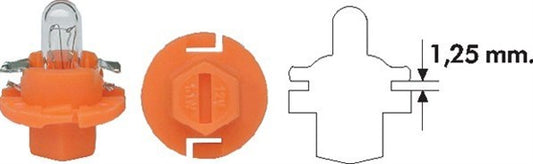BEC BULB  J 1.12W. 12V. BX8.4D 12V 002053300000