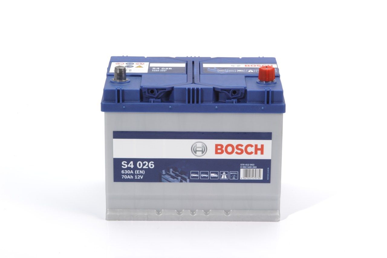 BOSCH S4 12V 70Ah 630A - Borna Normala (dreapta +)