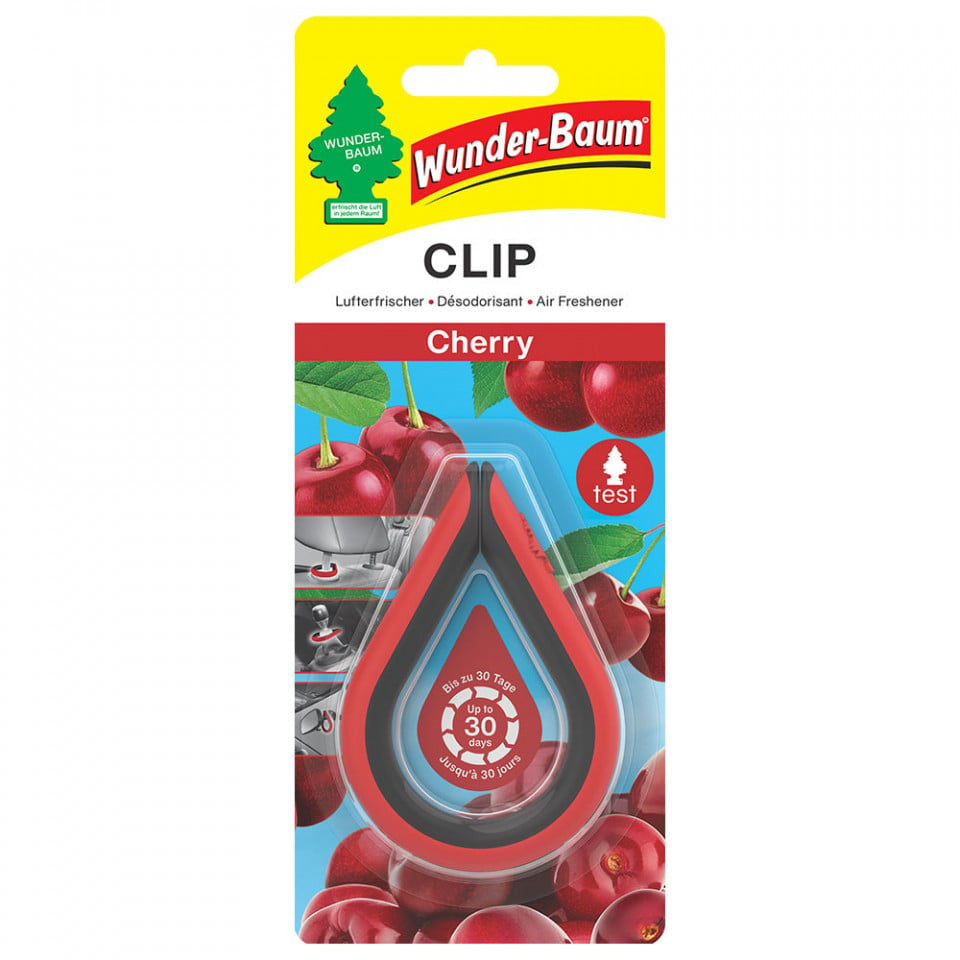 WUNDER-BAUM ODORIZANT AUTO CLIP CHERRY 97192