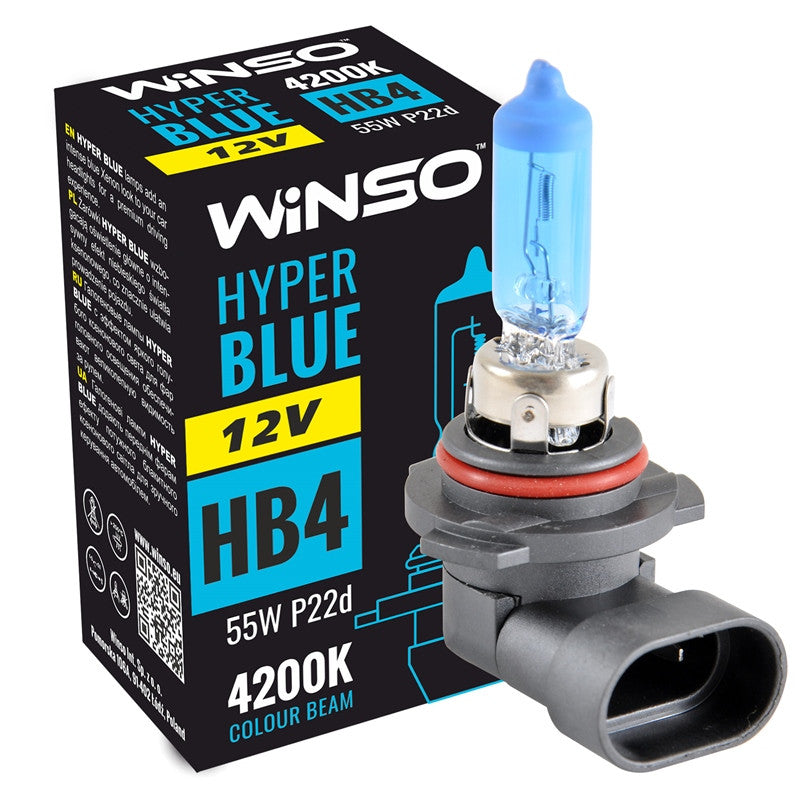 12V HB4 HYPER BLUE 4200K 55W P22D 712610