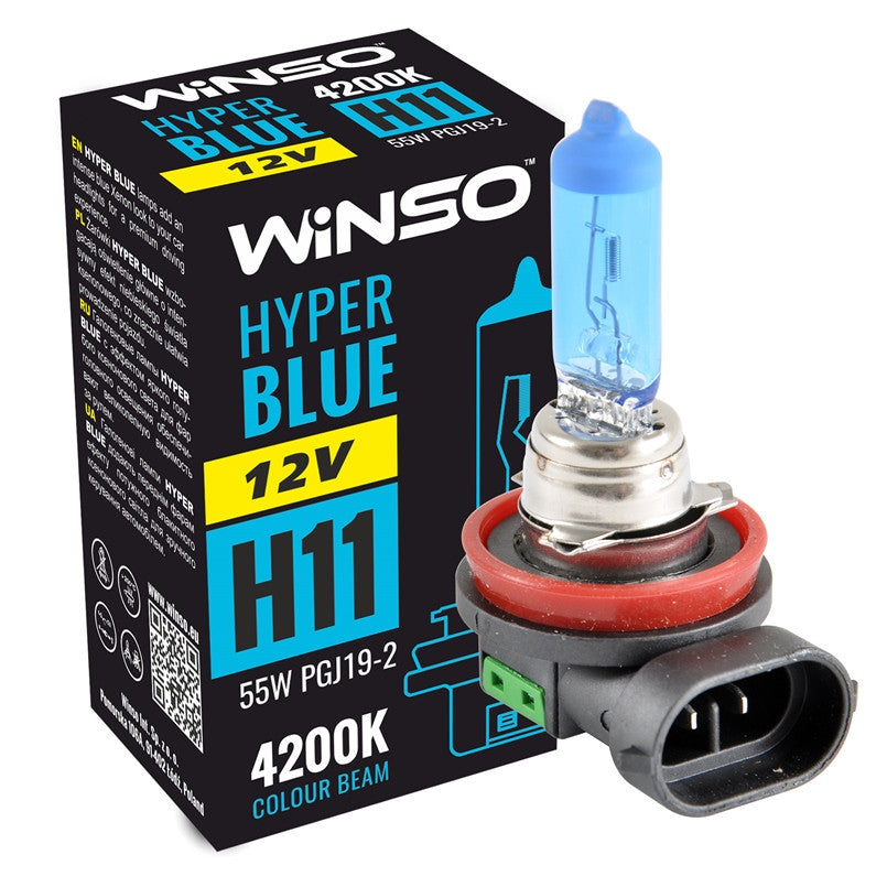 12V H11 HYPER BLUE 4200K 55W PGJ192 712820