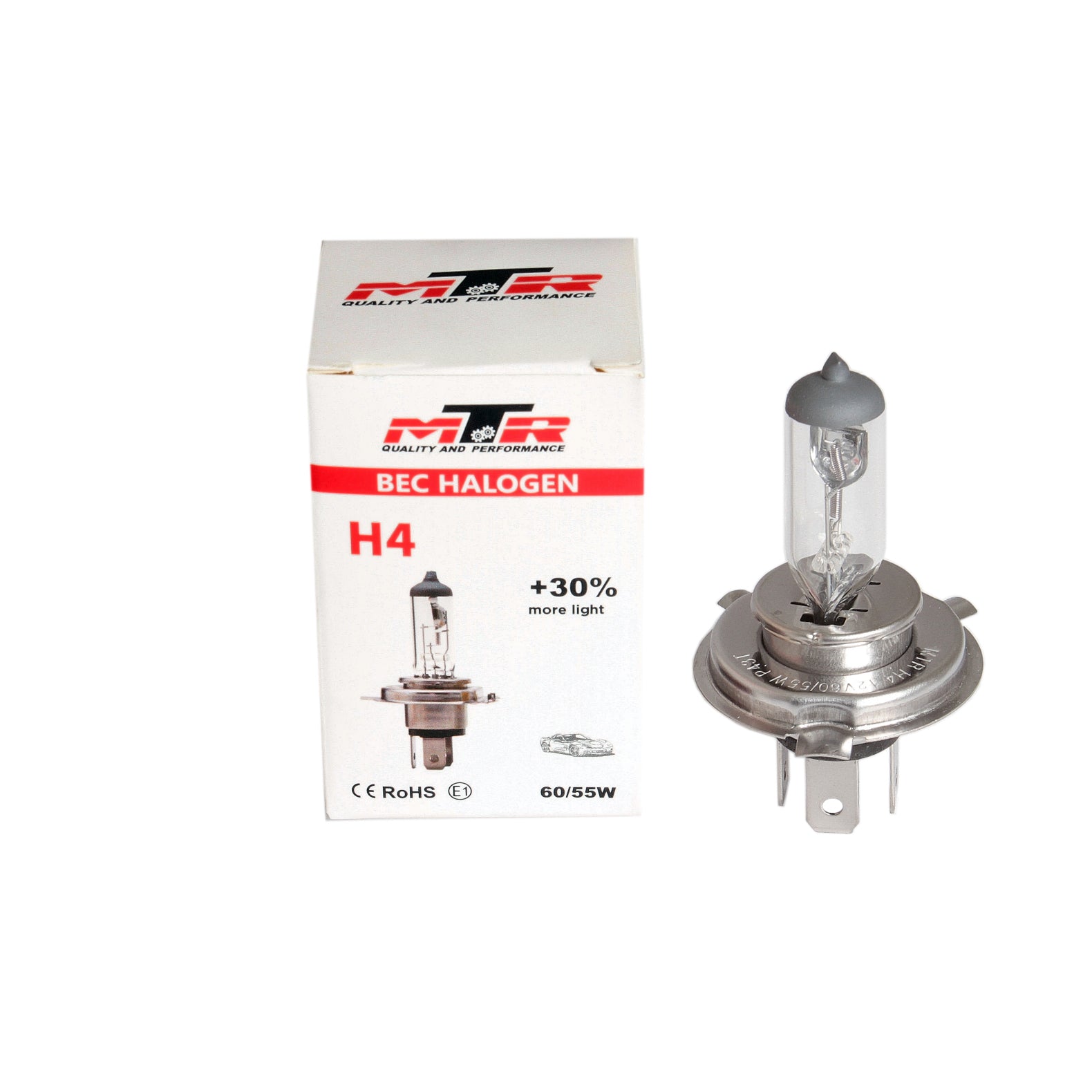 BEC HALOGEN H4 12V 55W +30 INTENSITATE MT3212