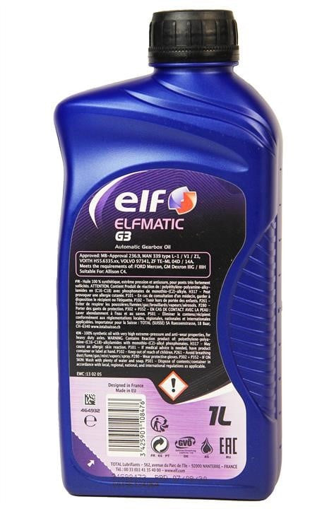 ELFMATIC G3  12B  1L  ELF C 213861