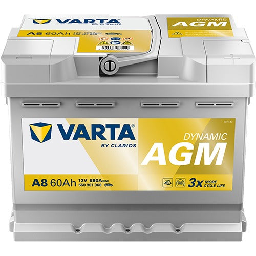 VARTA SILVER DYNAMIC AGM  60AH 560901068J382