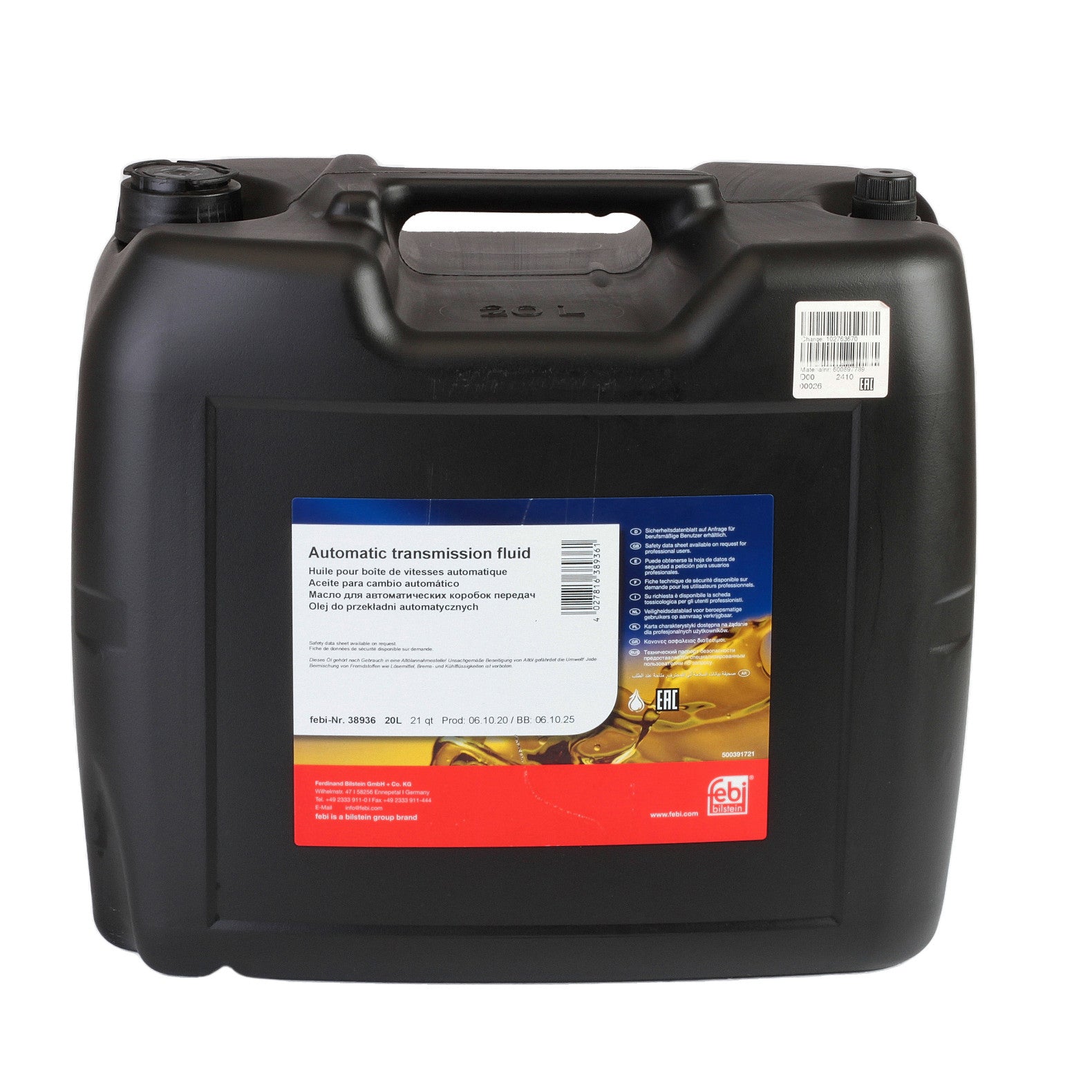 ULEI CUTIE AUTOMATA GALBEN 20L 38936