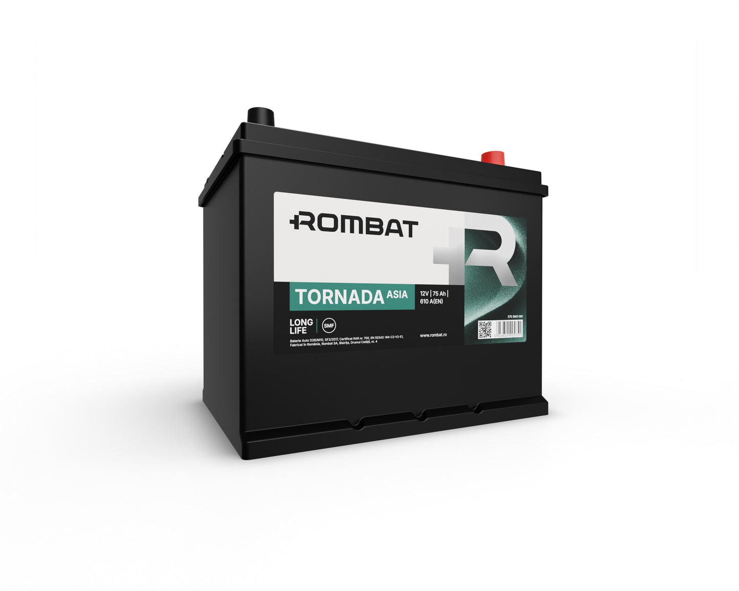 BATERIE TORNADA ASIA AH 75 BORNE NORMALE 57536G0061